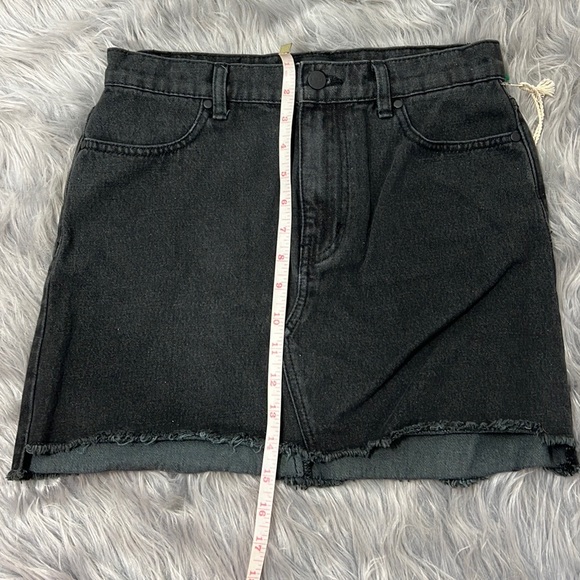 AFENDS DE DENIM MINI SKIRT SIZE 6 COLOR BLACK - Picture 16 of 16